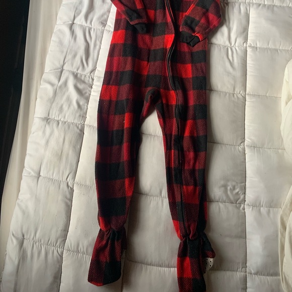 Plaid Sleeper Onesie - Picture 4 of 4